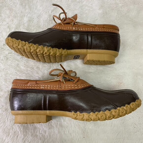 Bean Boots by L.L. Bean Mens 175061 Rubber Moccasins Waterproof Size 8 - Picture 11 of 14